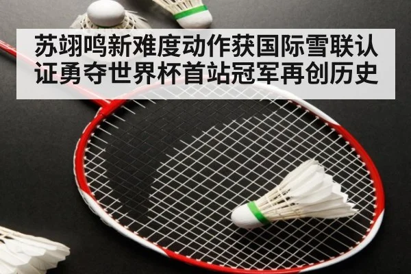 苏翊鸣新难度动作获国际雪联认证勇夺世界杯首站冠军再创历史